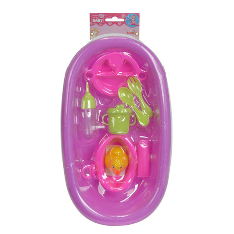 Simba-Puppenbad mit Zubehör, Badespielzeug für Kinder – inklusive Gummiente.