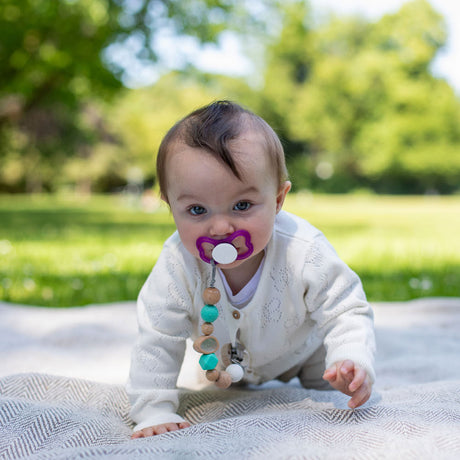 Eichhorn Baby Schnullerkette aus Holz