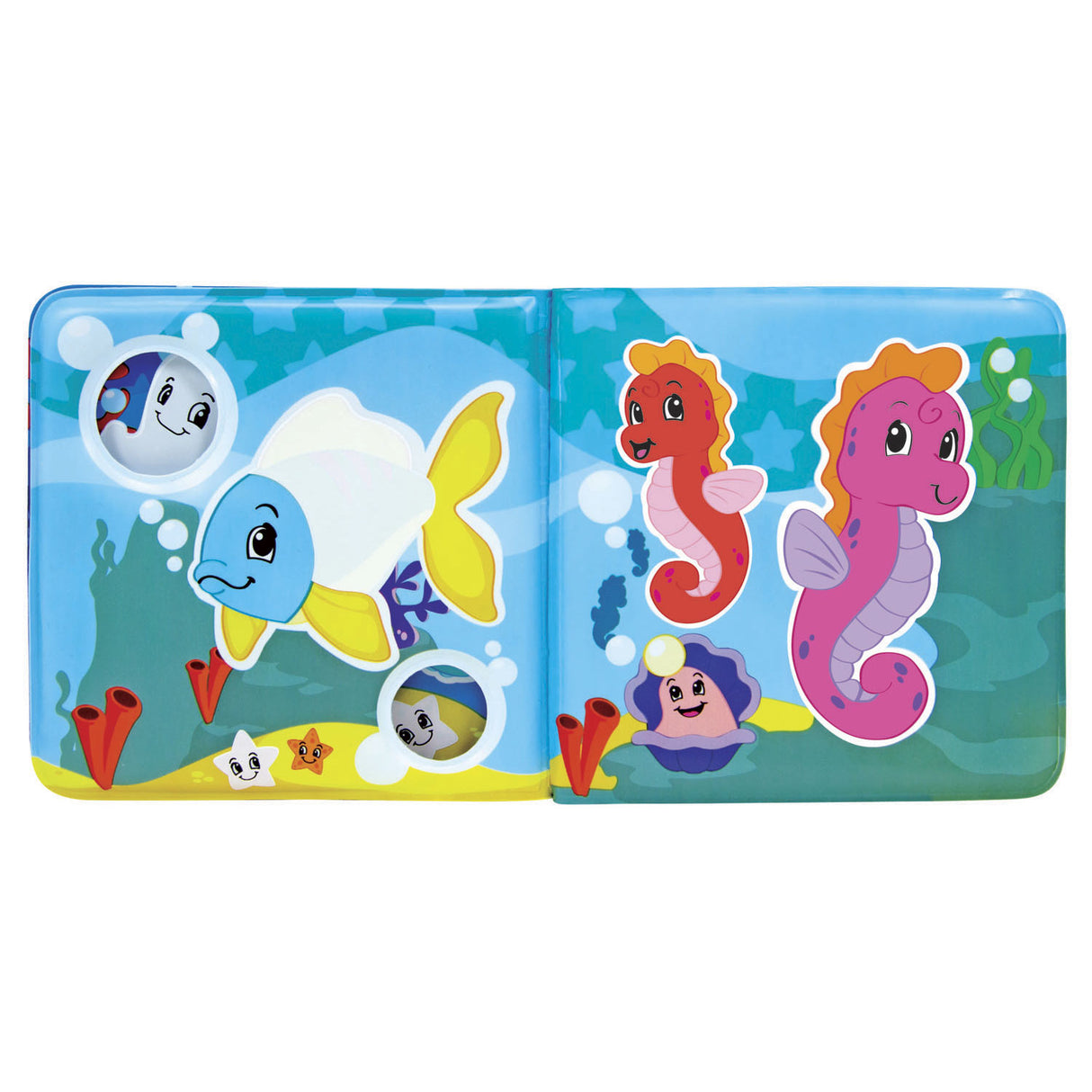 ABC-Zauberbadebuch, Babyspielzeug, Wasserspaß, bunte Meerestiere.