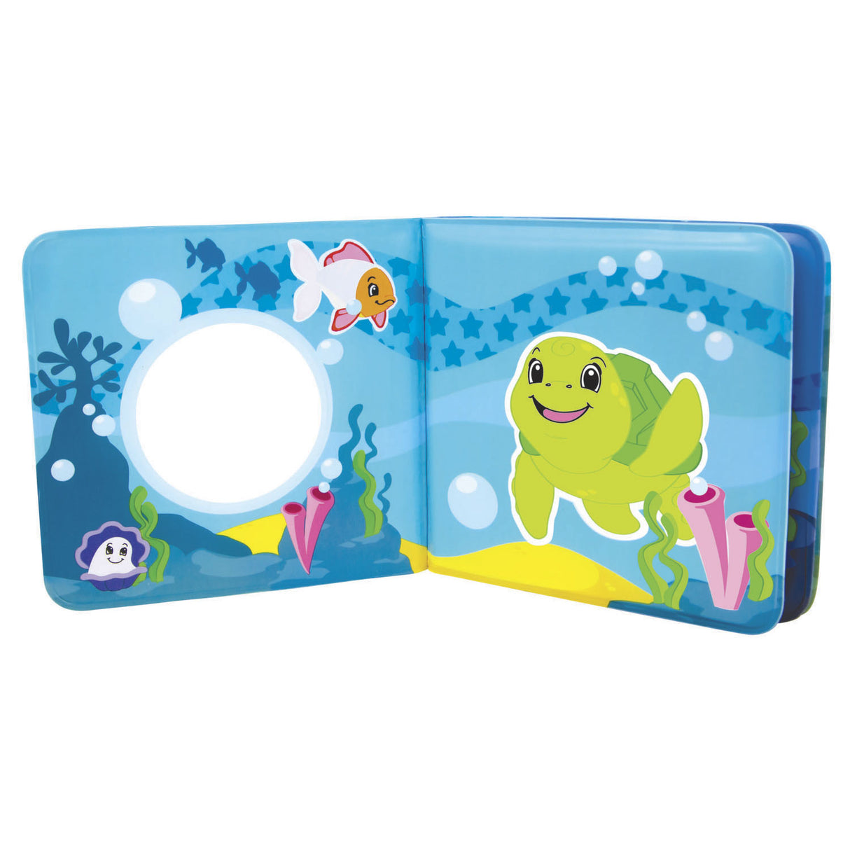 ABC-Zauberbadebuch, Babyspielzeug, Wasserspaß, bunte Meerestiere.