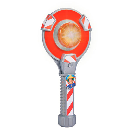 Simba Feuerwehrmann Sam Spielzeug-Verkehrsschild mit Leuchtfunktion 24cm.