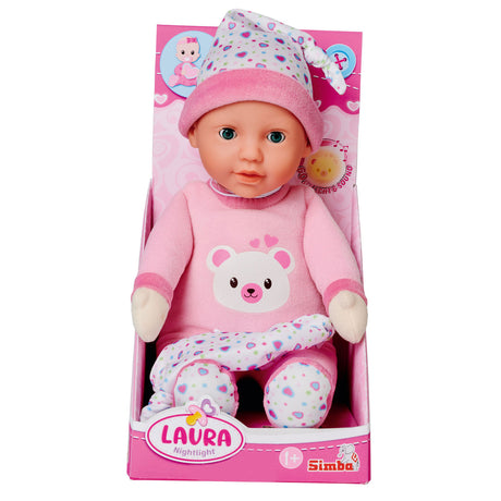Simba Laura Nachtlicht-Babypuppe, 30 cm