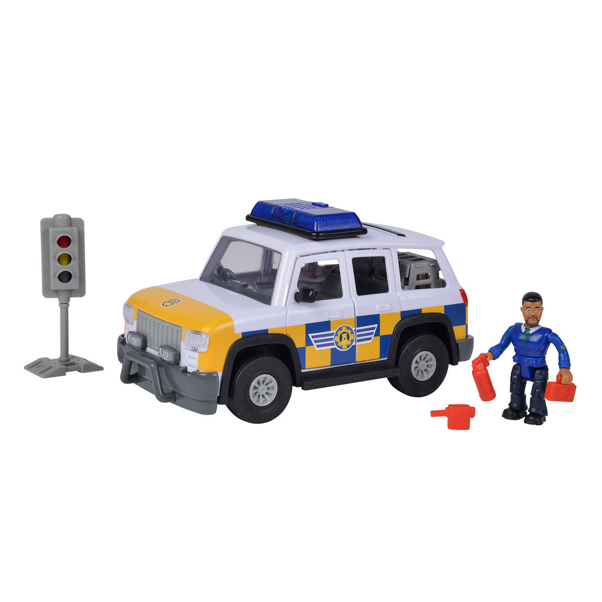 Simba Fireman Sam Police Auto 4x4 mit Figur
