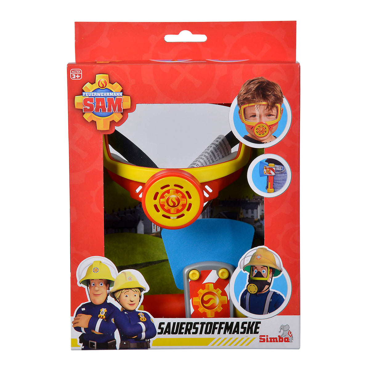 Simba -Feuerwehrmann Sam Sauerstoffmaske mit Feuer Axt