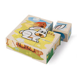 Eichhorn Holzblock-Puzzle Bauernhof FSC-zertifiziertes Spielzeug.