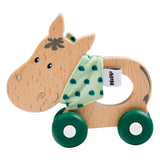 Eichhorn Baby Hipp Holzschiebefigur Esel