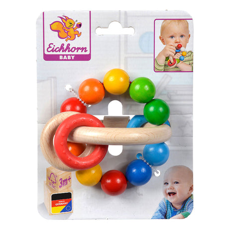 Eichhorn Baby Holzgriffring 3d