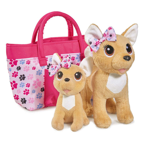 Simba Chi Chi Liebe glückliche Familie Umarmung Hund in Tasche