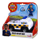 Simba Fireman Sam Police 4x4 Jeep mit Spielfigur
