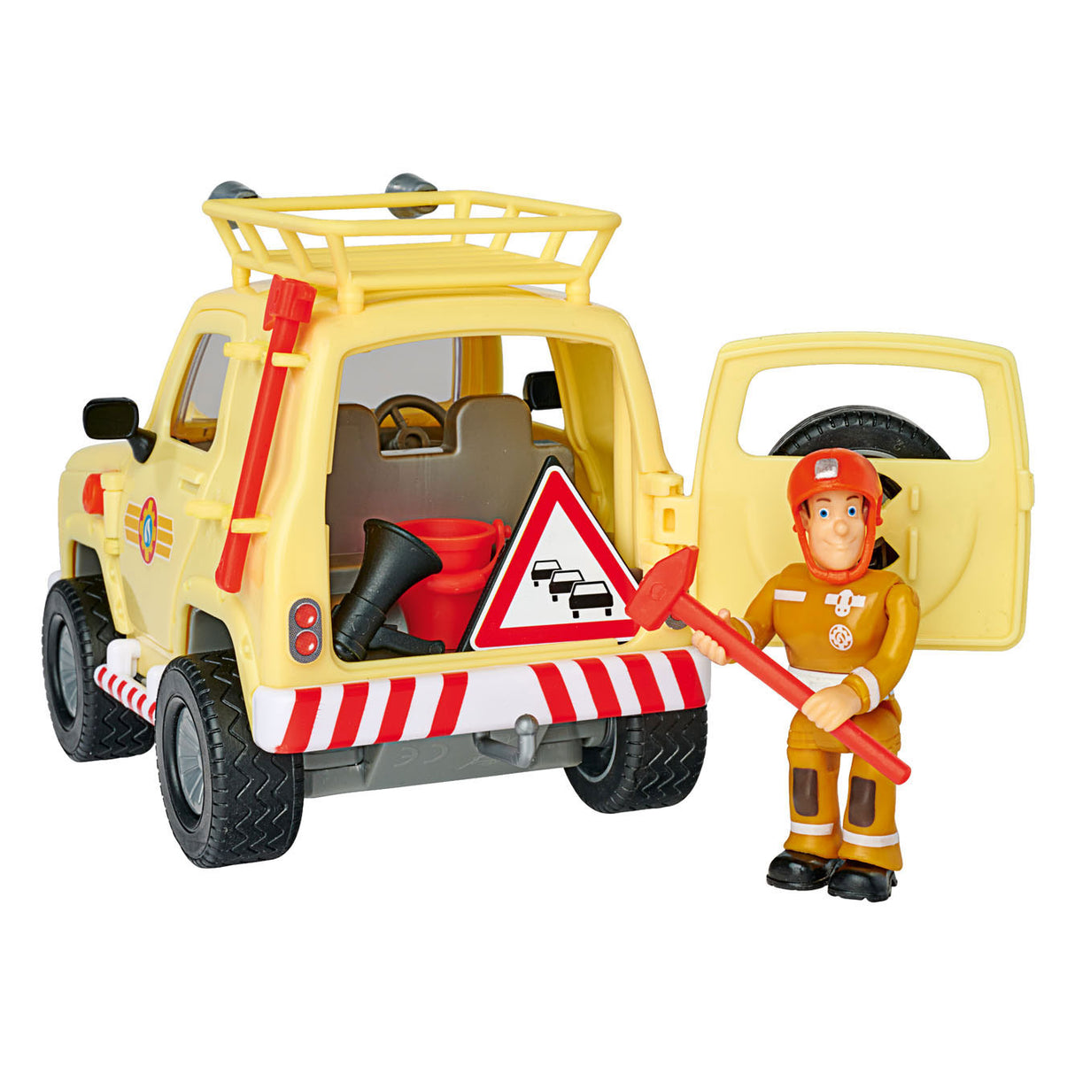 Simba -Feuerwehrmann Sam Mountain 4x4 Jeep mit Figur