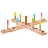 Eichhorn Holz-Ringwurfspiel Outdoor - Outdoor-Spielzeug für Kinder.