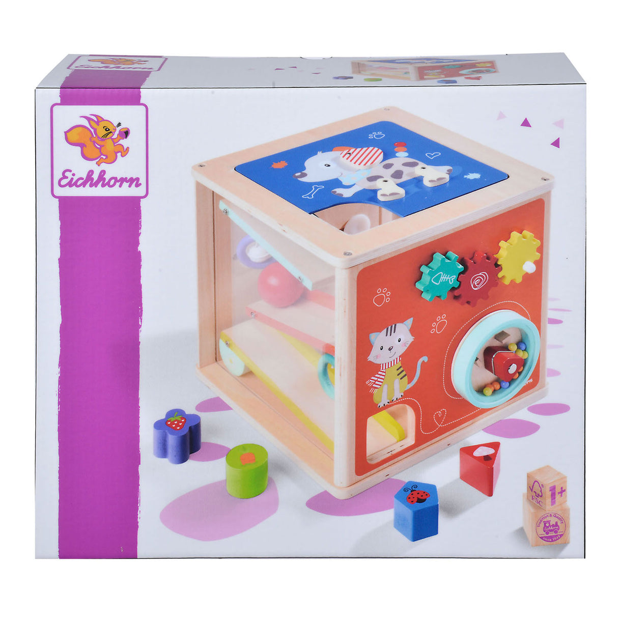Simba Eihorn Holz-Aktivitätsbox mit Formen