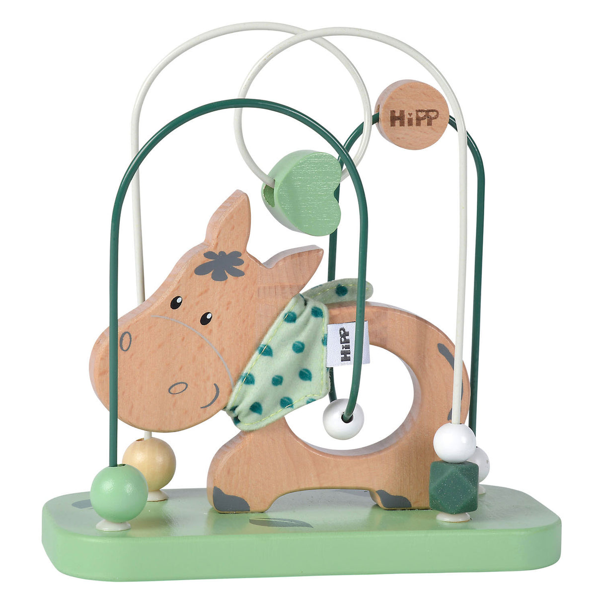 Eichhorn Motorikspielzeug Esel aus Holz – bunte Babyspirale.