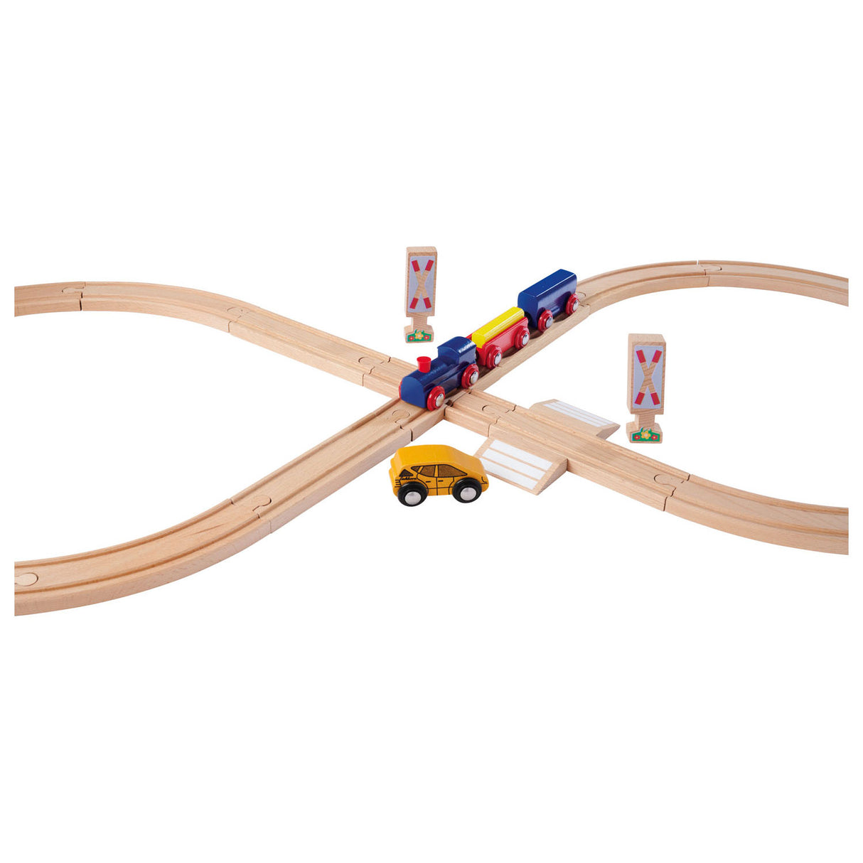 Eichhorn Bahngleis 8-Figuren-Spielset, 27-teilig.