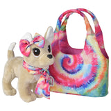 Simba Chi Chi Love Puppy Kuscheltier im Taschen-Batik-Stil