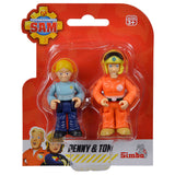 Simba Feuerwehrmann Sam Spielfiguren Doppelset – Actionfiguren Spielzeug.