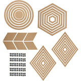 Creativ Company Wanddekorationen, H: 5,5-29,5 cm, Inhalt kann variieren, 10er Set 1 Box