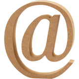 Creativ Firmensymbol aus MDF, @, H: 8 cm, Stärke 1,5 cm, 1 Stück
