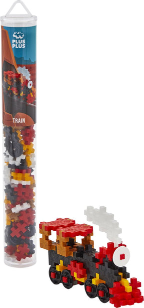 Plus-Plus Tube Train 100-teiliges Bauset – 4285 – Konstruktionsspielzeug – Konstruktionsspielzeug – Set mit Bausteinen – ab 5 Jahren