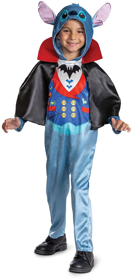 Disguise Disney Lilo Stitch klassisches Vampirkostüm, blau, 7–8 Jahre