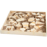 Creativ Company Ornamente, Größe 7-9 cm, Stärke 4 mm, 90 Stück 1 Box