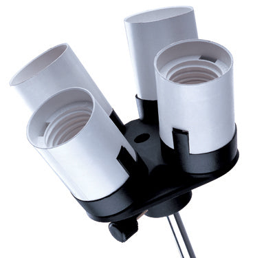 Linkstar Lampenfassung lh-4hu für 4 Lampen + Schirmhalter