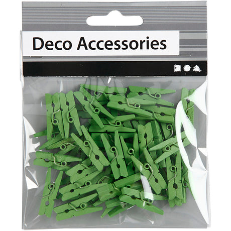 Creativ Company CC Mini-Wäscheklammern 3x25 mm grün 36 Stück