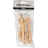 Creativ Company Holz -Mini -Ski mit Stöcken, 3 Paare