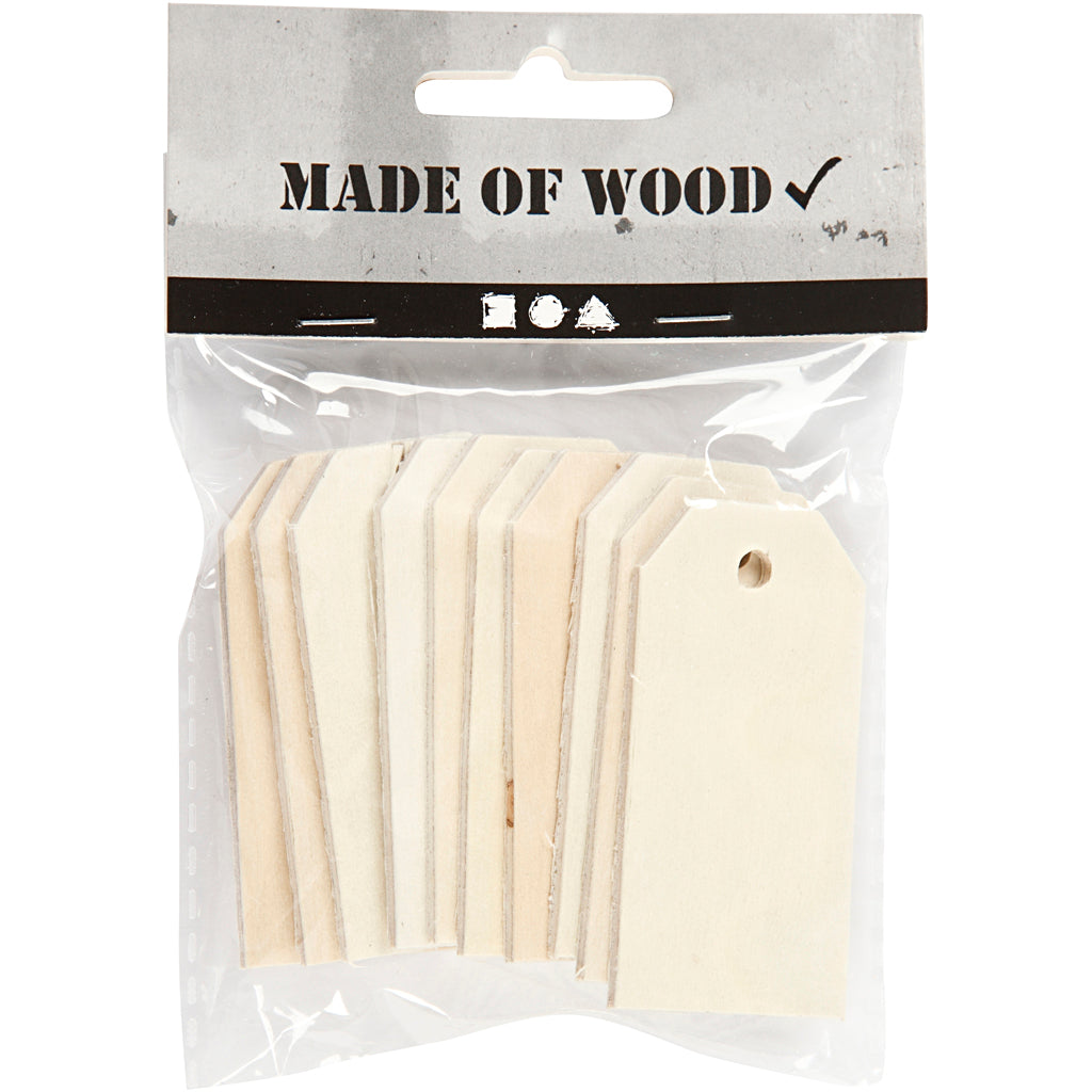 Creativ Company Holzetiketten, 10 Stk.