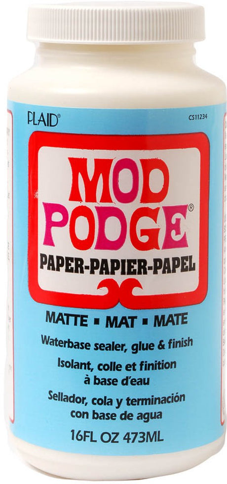 Mod Podge Paper Matte – Klebelack und Versiegelung in einem – matt – 473 ml
