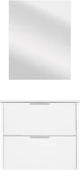 Differnz bolo badkamermeubelset 61x50x46cm fsc mfc board wit keramiek wit hoogglans