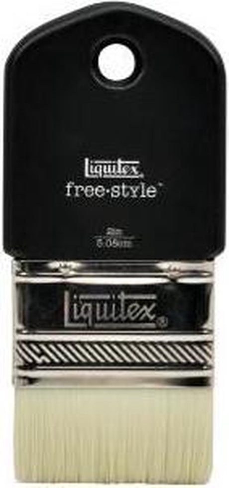 Liquitex 1301002 Free Style Flachpinsel – kurzer Stiel, 50 mm, für Wand- und Acrylmalerei – großes Paddel 2