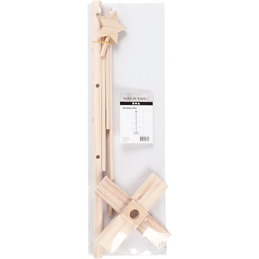 Kinder-Weihnachtsbaum aus Holz, 60 cm