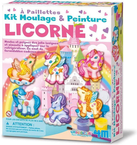 Machen Sie ein 4 m großes Einhorn mit Gipsabdruck und Bemalung
