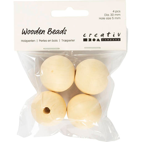 Https: www.cchobby.nl wood-bead-d-30-mm-hole-size-5-mm-4-piece-1-box
