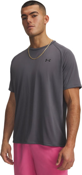 Under armour ua tech 2.0 ss tee-gry heren sportshirt - castlerock - zwart xl