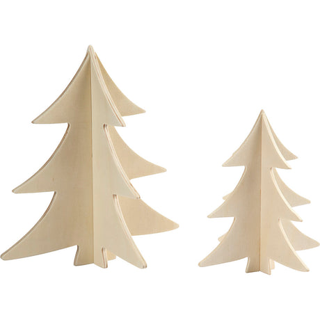 Kreativunternehmen https: www.cchobby.nl Weihnachtsbäume-H-13-18-cm-2-Stück-1-Box