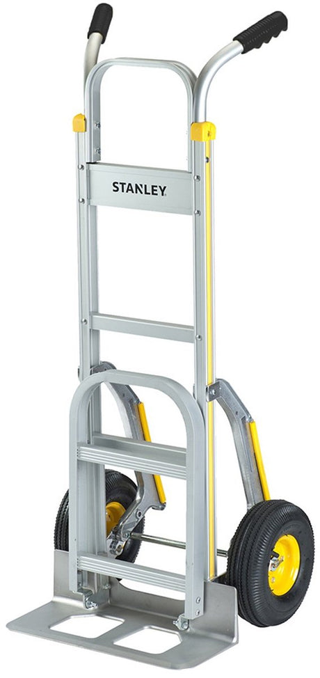 Stanley steekwagen ht514 - max. 200kg - opvouwbaar plateau - aluminium - 51 x 80 x 123 cm - zilver geel