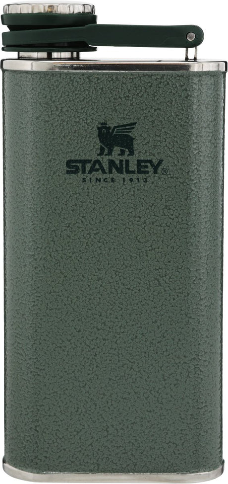 Stanley classic wide mouth flask 0.23l - bpa-vrije heupfles - roestvrijstalen zakflacon - makkelijk te vullen, drinken en reinigen - vaatwasserbestendig - hammertone green