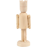 Kreativfirma Holzfigur mit Krone, 13 cm