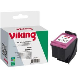 Inktcartridge vk hp cc644ee cyaan magenta geel
