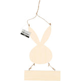 Creativ Company Hase mit Teller, H: 29,5 cm, B: 19,2 cm, 1 Stück