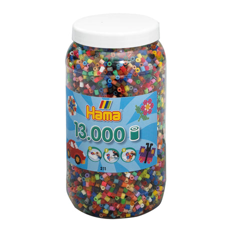 Hama Schmelzperlen mischen 68, -52 Farben, Topf mit 130 Stück