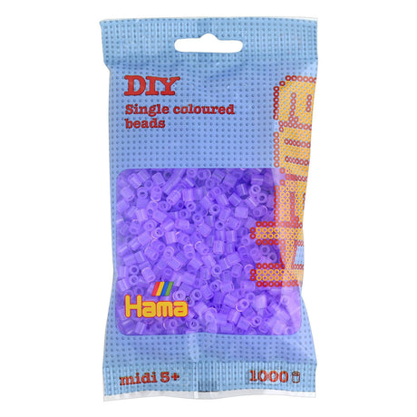 Hama Bügelperlen – 1000 Stück – Flieder transparent