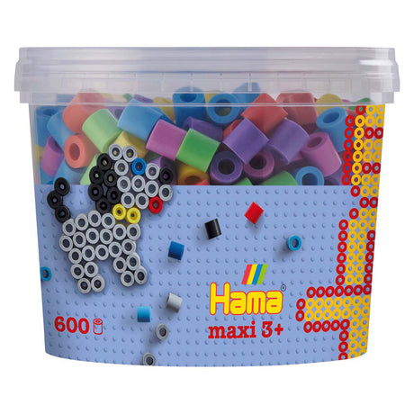 Hama Iron Perlen Maxi in Bak - Pastelmix (050), 600st.