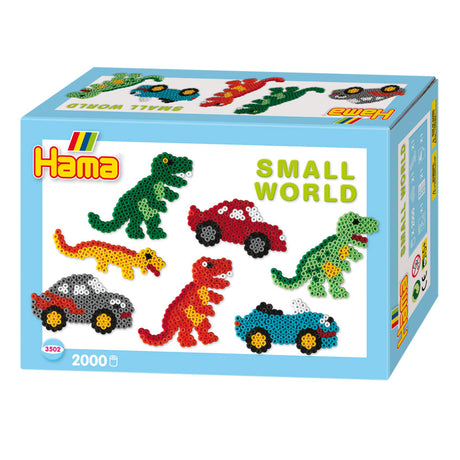 Hama String Perlen -Set - Dino und Auto, 2000st.