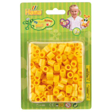 Hama Maxi-Bügelperlen Gelb, 250 Stk.