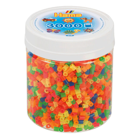 Hama Bügelperlen Spielzeugtopf Neon Mix – 3000 Stück kreativ.