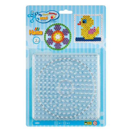 Hama Bügelbrettchen Maxi – kreative Formen Kreis und Quadrat.