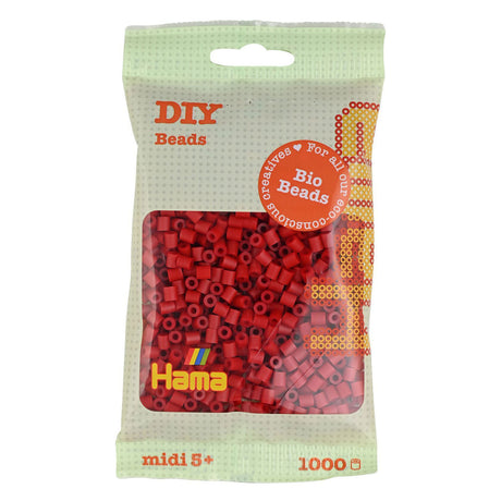 Hama Bio String Perlen - Dark Red (022), 1000st.